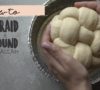 Leah Schapirah demonstrates how to braid a round challah for Rosh Hashanah. four strands, six trands, challah rolls.