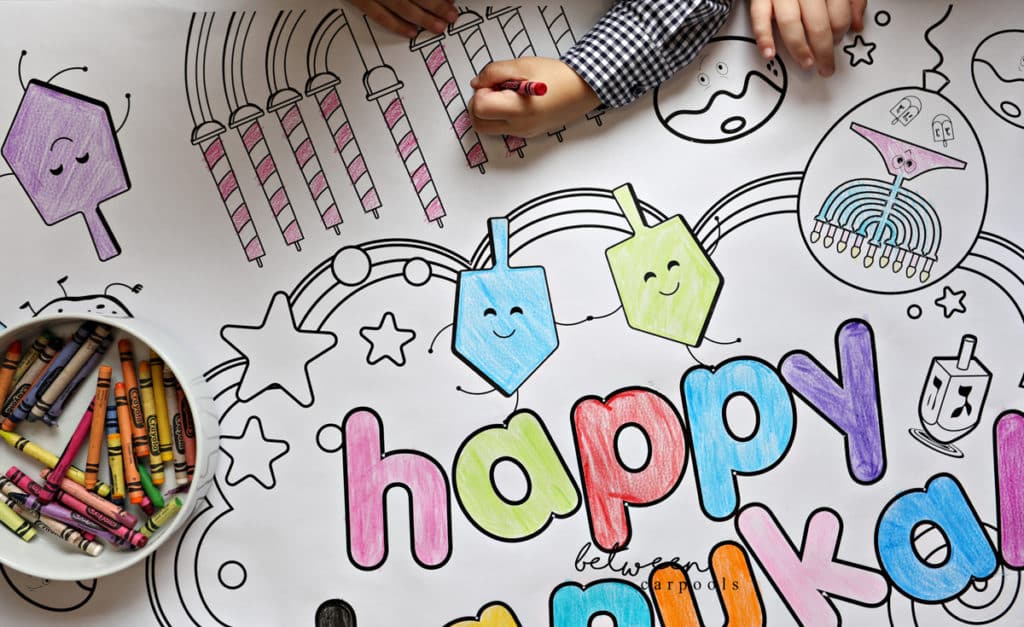 Just Add Crayons! Free Chanukah Coloring Pages - Between Carpools
