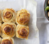 Chipotle Buns This cheese has so much flavor, you don’t need anything else other than your dough and the cheese to create these buns! Roll out 1 pound dough to the size of a baking sheet. Cover with slices of Natural and Kosher Chipotle Cheese (the more, the cheesier). Roll up, jelly-roll style. Slice 12 buns and place in a 9-x13-inch pan. Bake at 425ºF for 20-25 minutes.