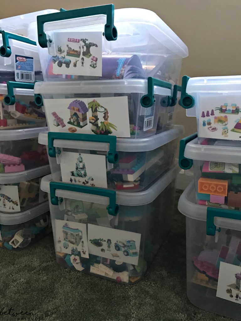 Drowning in Legos? Organize and Make ‘Em Fun Again. Are your kids frustrated by that large bucket of Legos? Do they find it hard to find the pieces they need? Color-coordinate and the classic toy will be their favorite again.