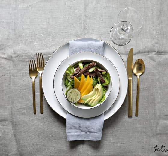 This Is the Salad Your Guests Will Be Talking About: Skirt Steak & Mango Salad. Add the always-popular poppyseed dressing and this salad is a guaranteed hit