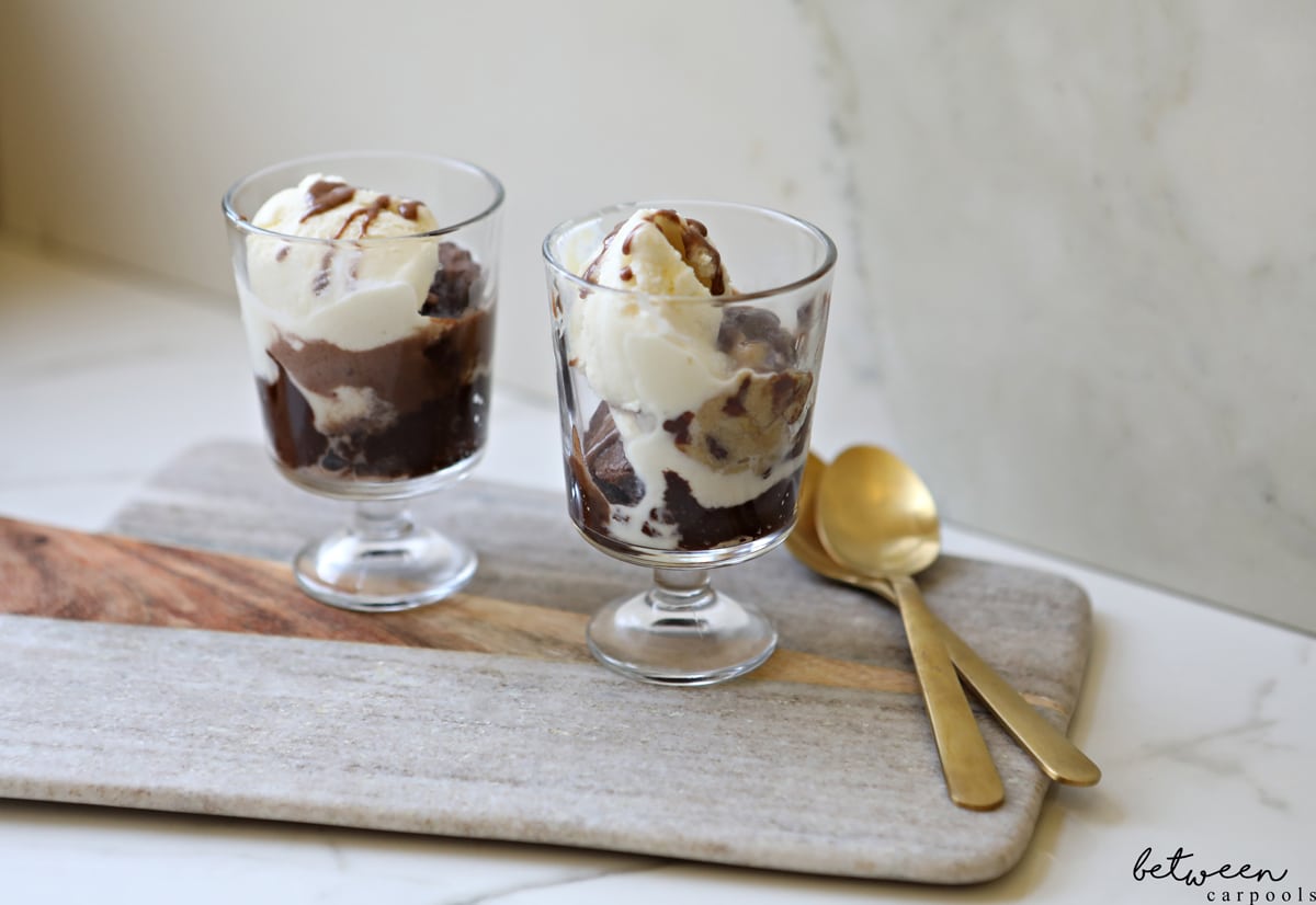 The Absolute Best Dessert for a Cold Winter Night (Hot + Cold = Perfect). Hot cake and cold ice cream? It’s the perfect combination and the easiest to pull off.