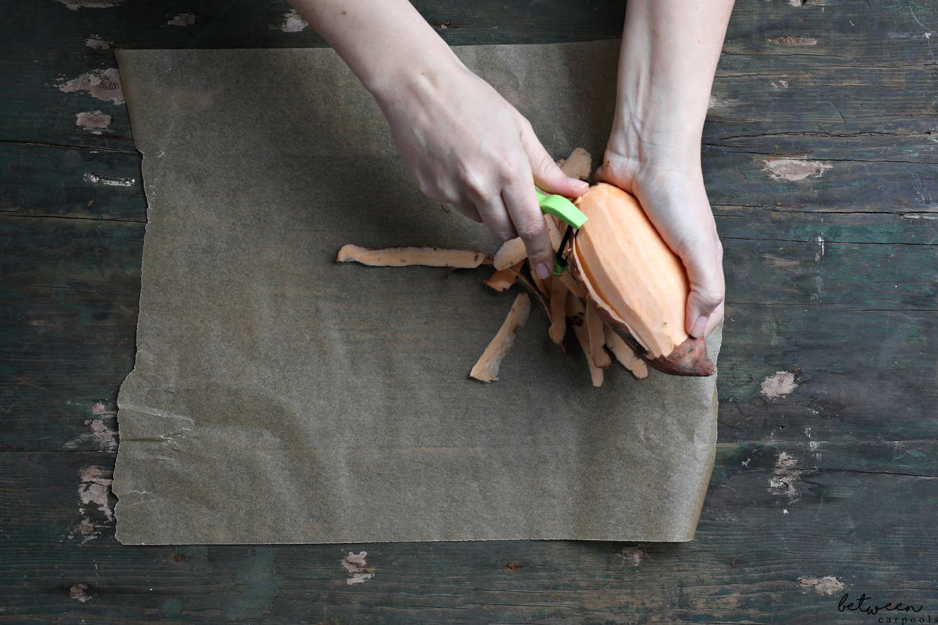 We Polished off Aunt Ruchy’s Sweet Potato Chips Salad. Sure, you can make it all year if you like, but this salad is absolutely perfect for Pesach.