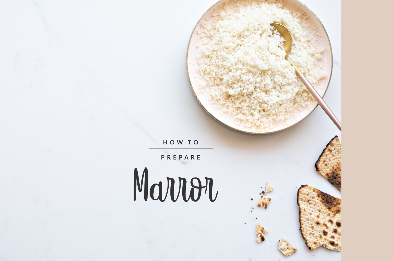 Basics: How to Prepare Marror (Horseradish/Bitter Herbs) Marror. You might need to prepare it once a year only, but you still need to know how to do it. Right? Here’s how.