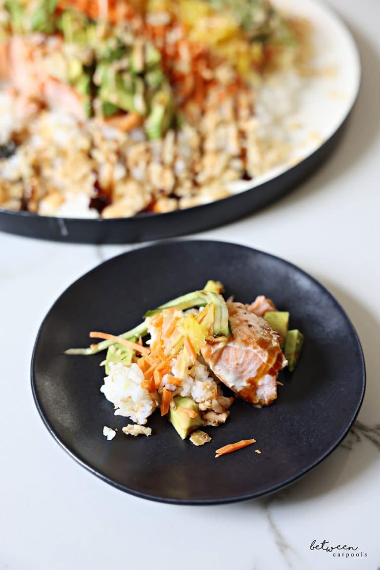 Sushi Salad Side Of Salmon - Between Carpools