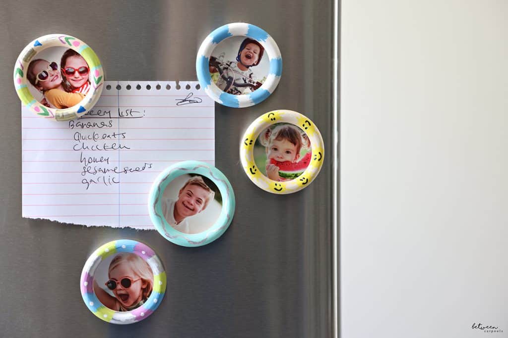 magnets on the fridge