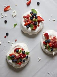 Three beautiful pavlovas!