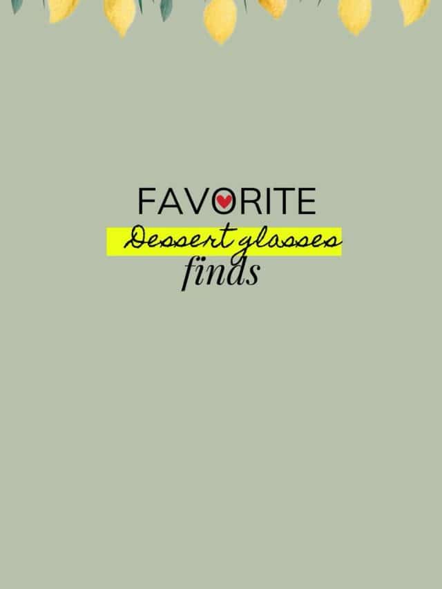 dessert glasses