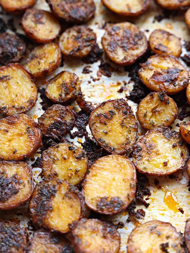 Crunchy Crackling Baby Red Potatoes