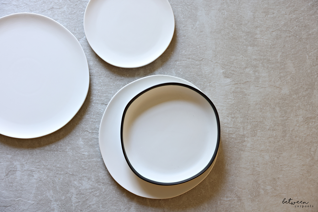 Like new matte white plates.
