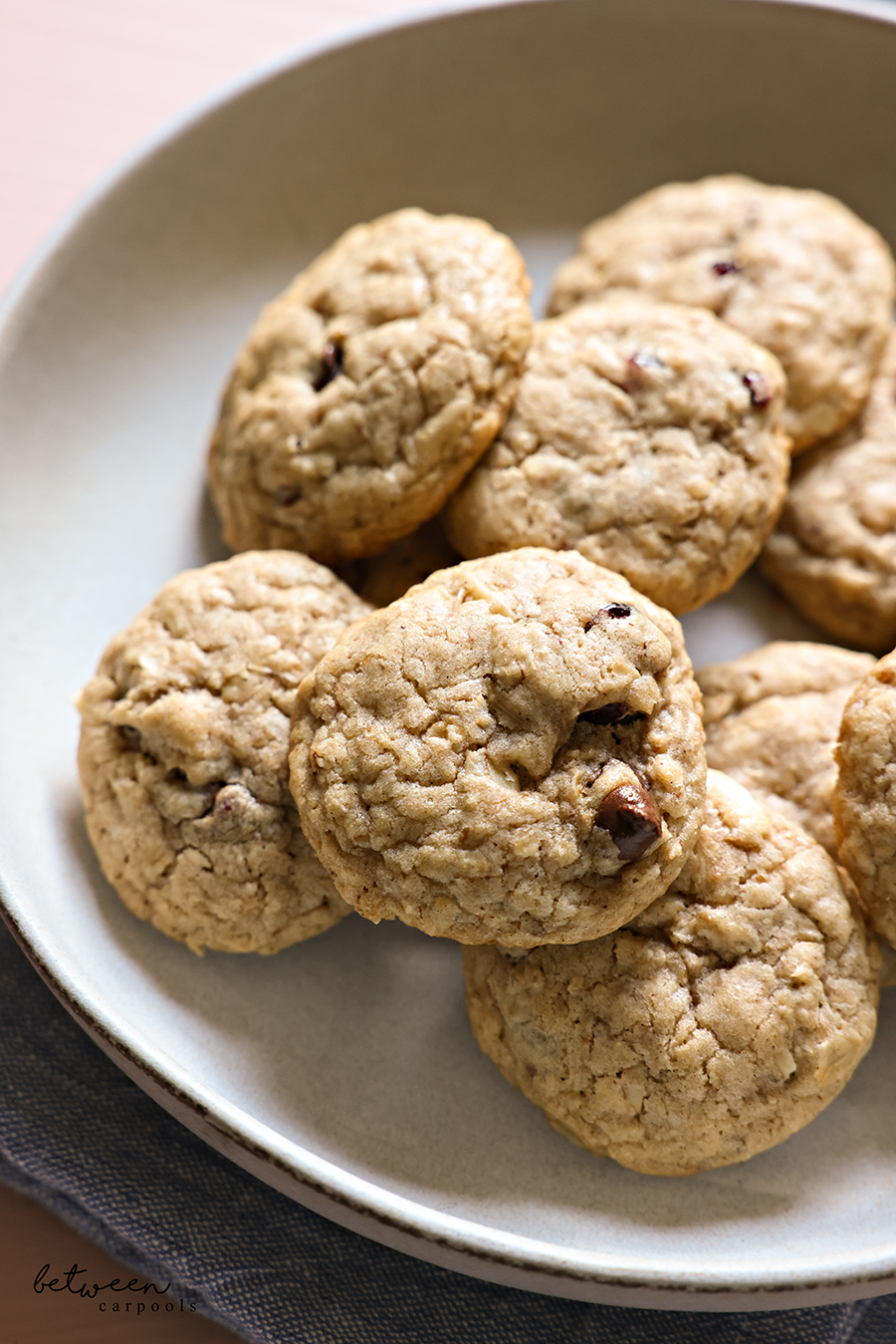 Lactation cookies, plated.