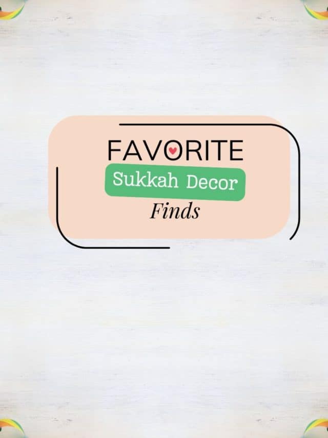 Sukkah Decor Finds