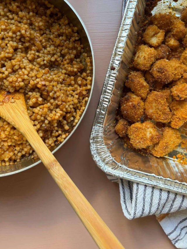One Pan Poppers
-Israeli Couscous