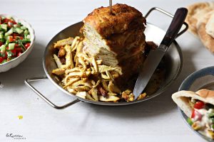 Grilled Shawarma Chicken On a Spit