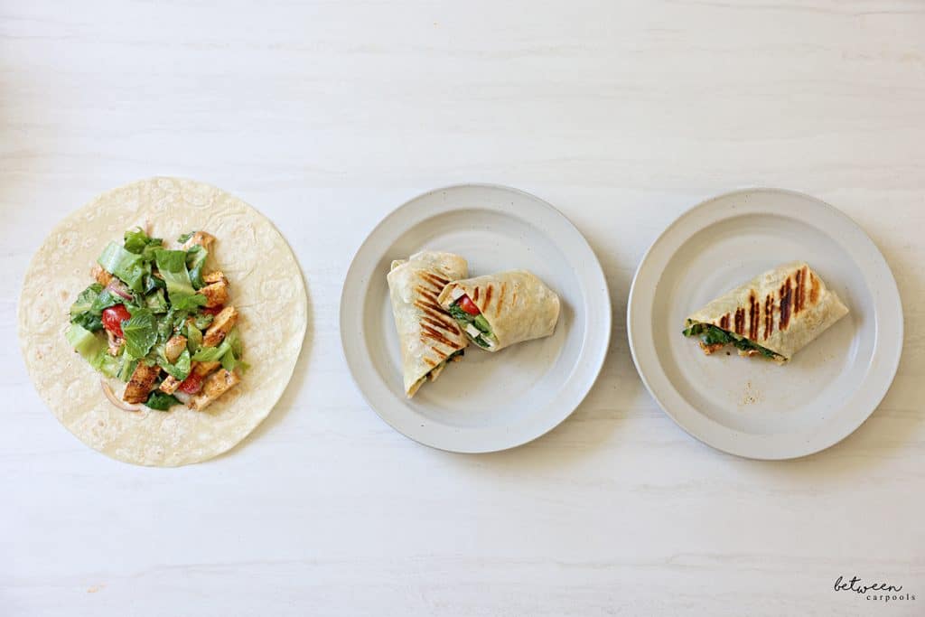 Grilled Chicken Caesar Wraps